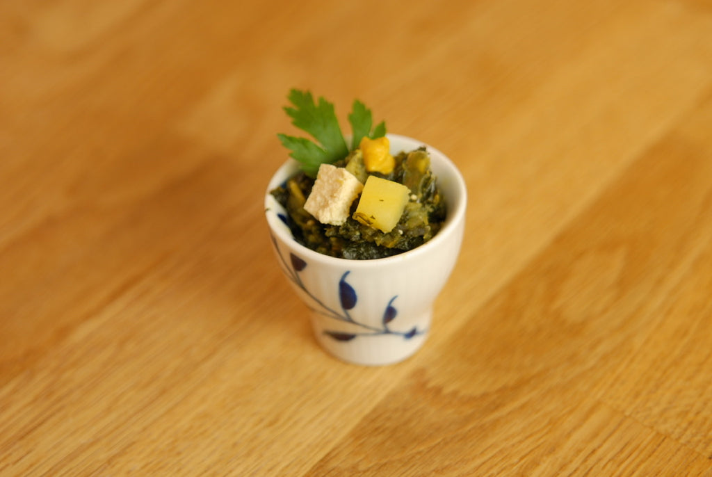 Bio-Grünkohleintopf mit selbstgemachtem Tofu